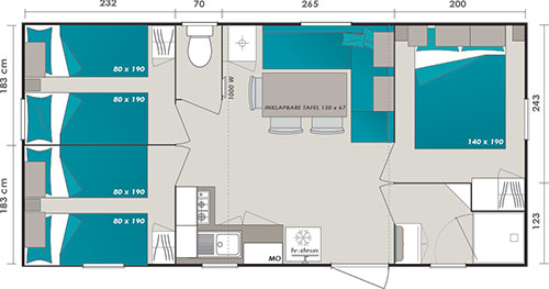 plattegrond titania