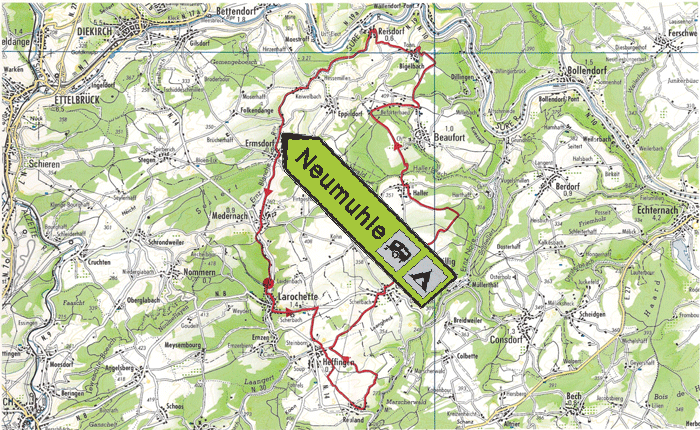 Fietsroute Neumuhle